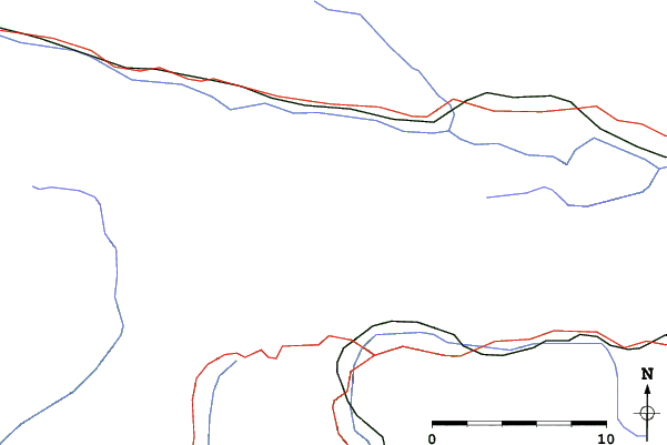 Roads and rivers close to Nassfeld