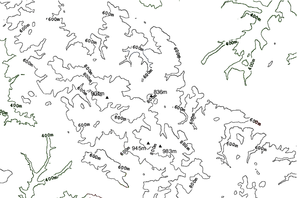 Oberhof neighbourhood contours