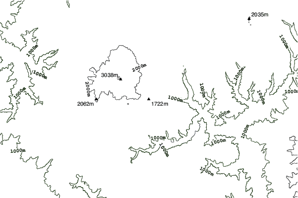 Ontake 2240 neighbourhood contours