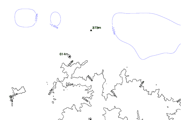 Otaru Tenguyama neighbourhood contours