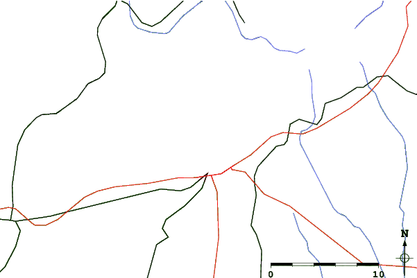 Roads and rivers close to Pécsi Sípálya