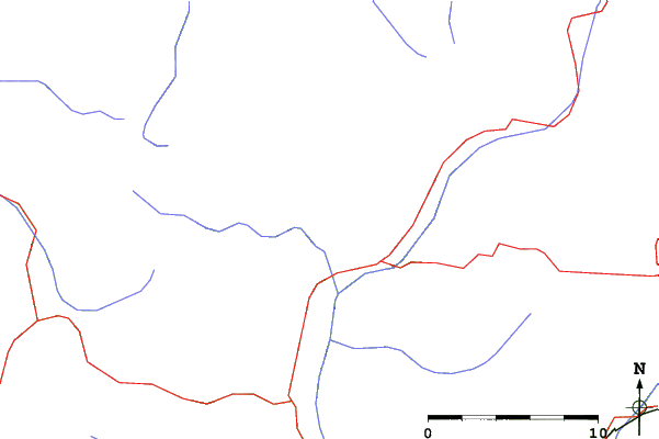 Roads and rivers close to Piazzatorre