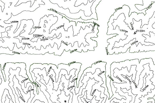 Nagelköpfl – Piesendorf neighbourhood contours