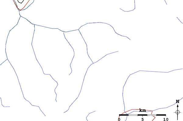 Roads and rivers close to Pralognan La Vanoise