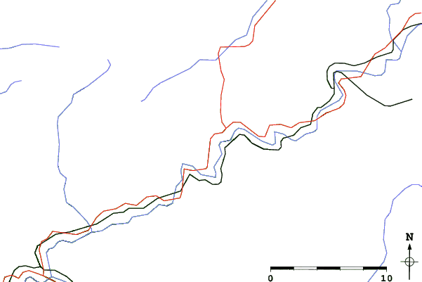 Roads and rivers close to Racibor - Oravský Podzámok