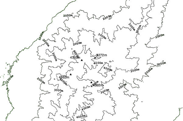 Ruwenzori neighbourhood contours