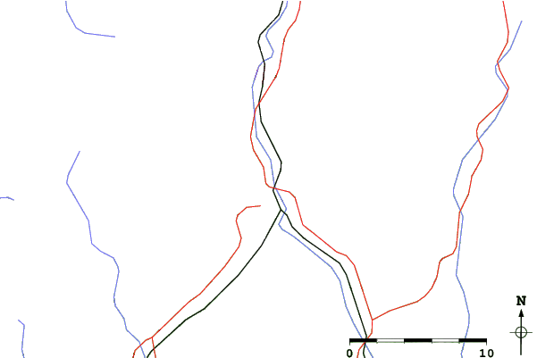 Roads and rivers close to Sinaia