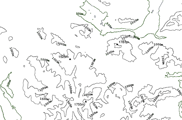 St. Gilgen/Zwölferhorn neighbourhood contours