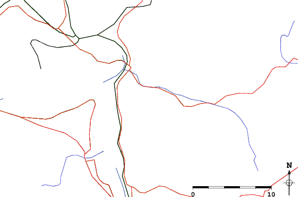 Roads and rivers close to Stoos