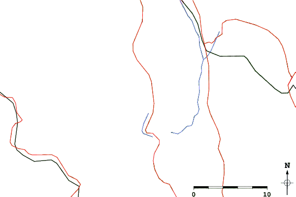 Roads and rivers close to Storrs Hill