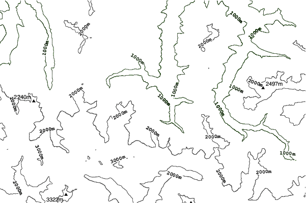 Superbagneres neighbourhood contours