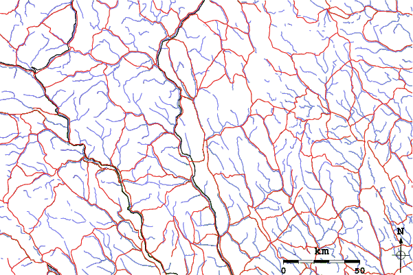 Roads and rivers close to Svarstad