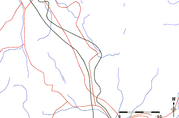 Roads and rivers close to Tanigawa Onsen White Valley