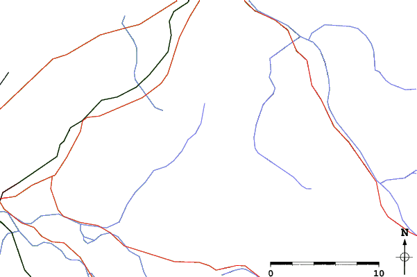 Roads and rivers close to Les Habères