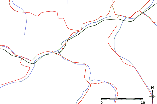 Roads and rivers close to Venet