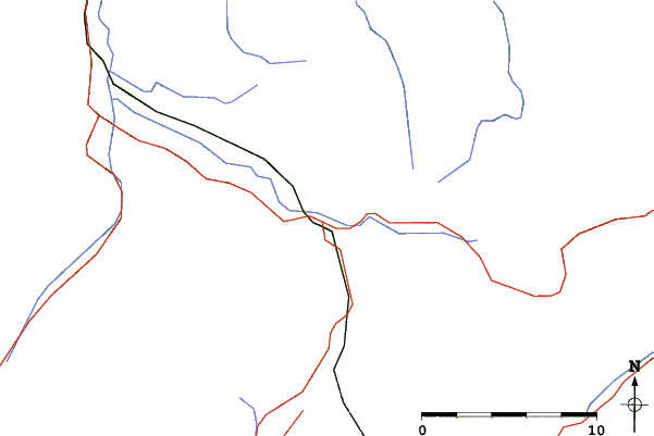Roads and rivers close to Windischgarsten und Umgebung