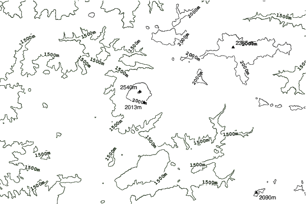 Yildiz Ski Resort neighbourhood contours