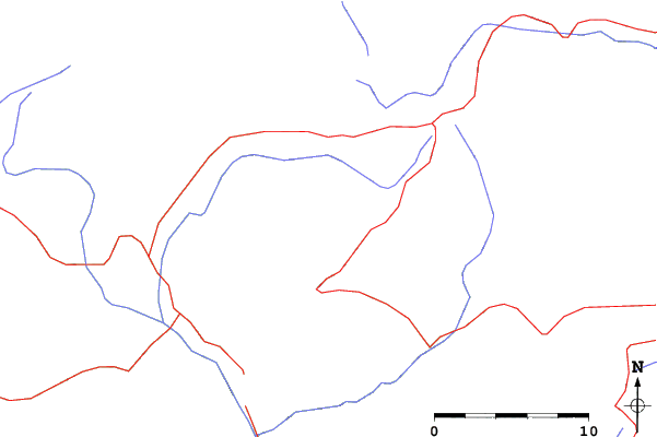 Roads and rivers close to Yildiz Ski Resort