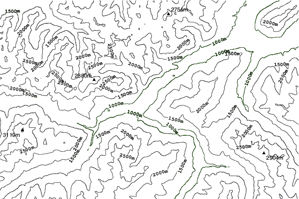 Zams neighbourhood contours