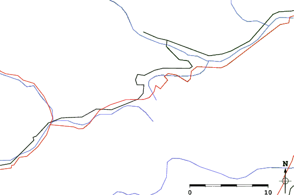 Roads and rivers close to Zauberg Semmering