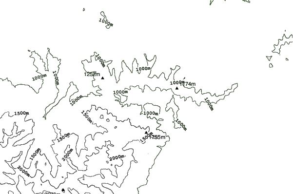 Strednica - Ždiar neighbourhood contours