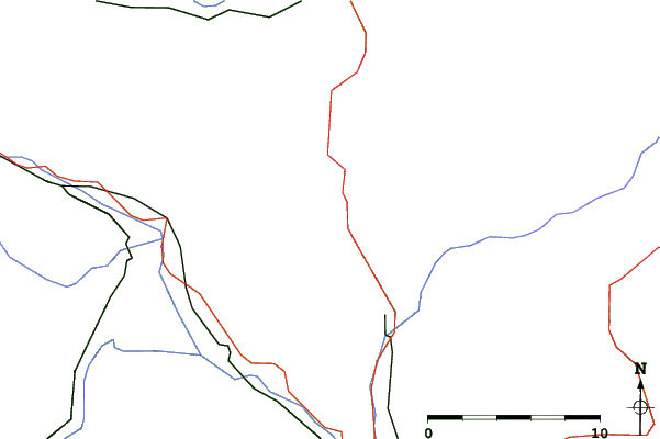 Roads and rivers close to Zelenica
